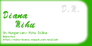 diana mihu business card